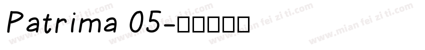 Patrima 05字体转换